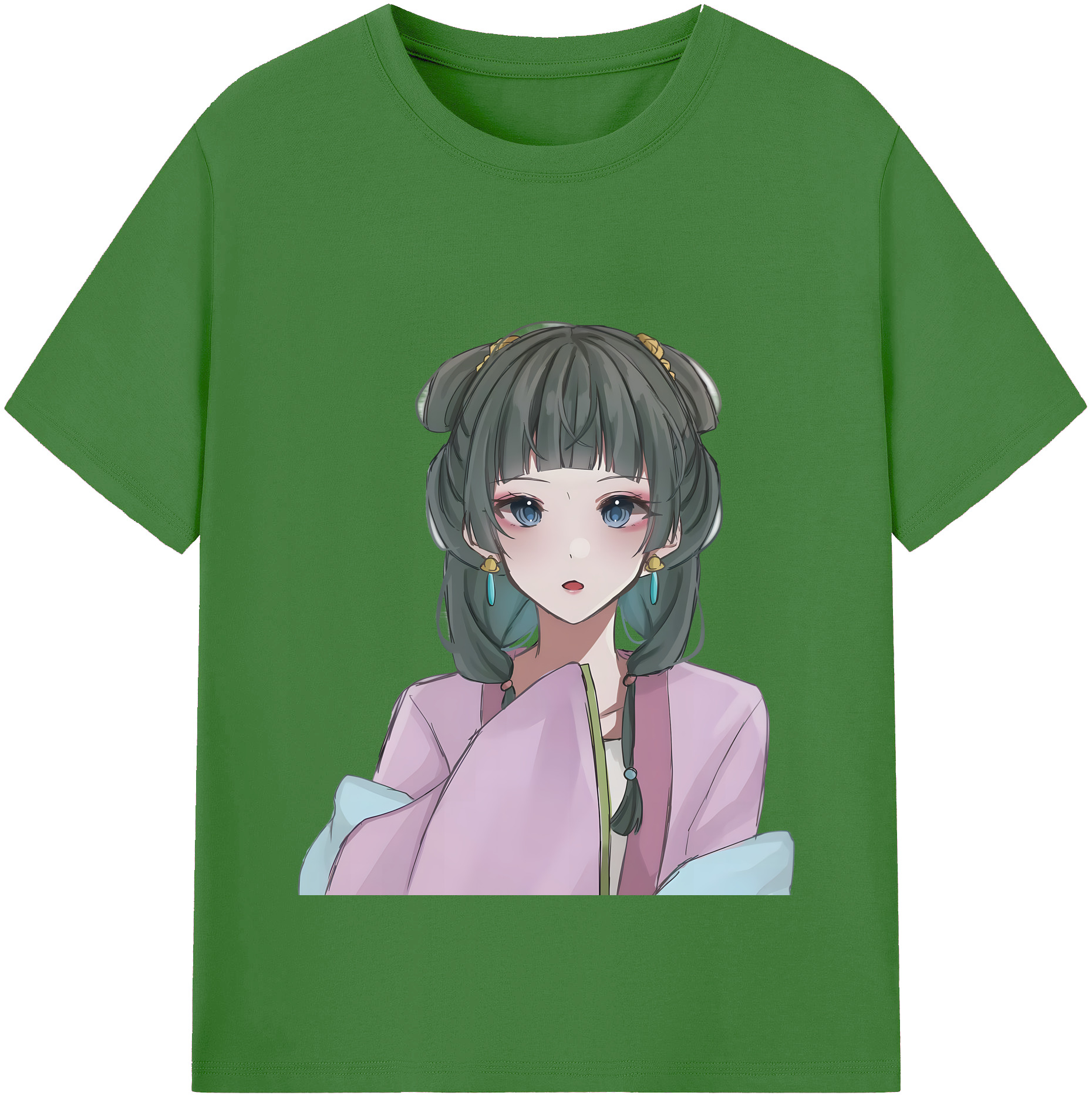 （画像用） 薬屋のひとりごと The Apothecary Diaries レディースカジュアルプリントTシャツ（綿100％）